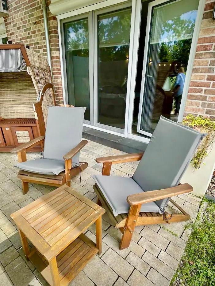 Kleine Auszeit -- Inklusive Parkplatz & Wifi, Geschirrspueler, Waschmaschine & Terrasse Mit Strandkorb -- Perfekt Fuer Urlaub & Business Шарбойтц Екстериор снимка